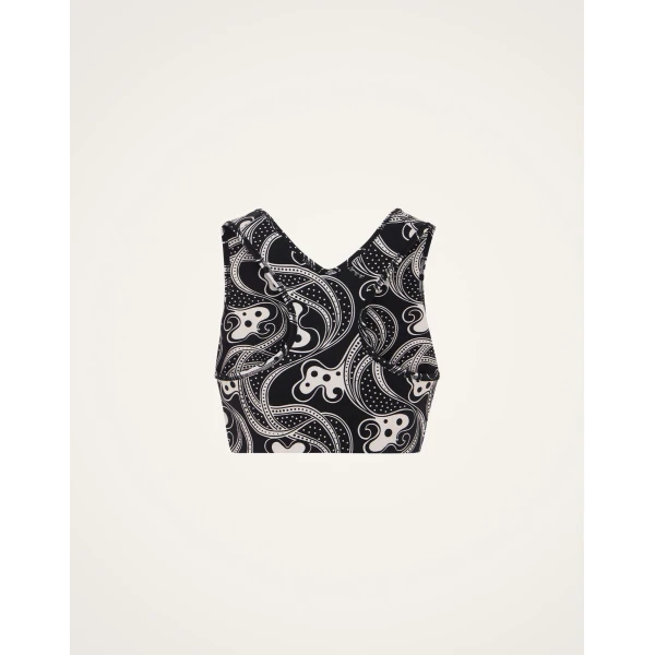 La DoubleJ Magica Bra in Aperol Black & White, view 6