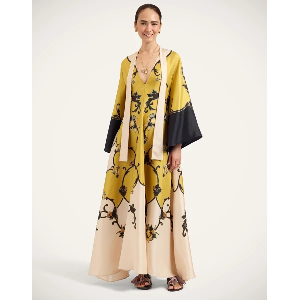 La DoubleJ Magnifico Dress in Buttercup Gold at Luxury Shoes 
