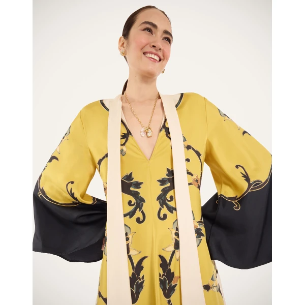 La DoubleJ Magnifico Dress in Buttercup Gold at Luxury Shoes 