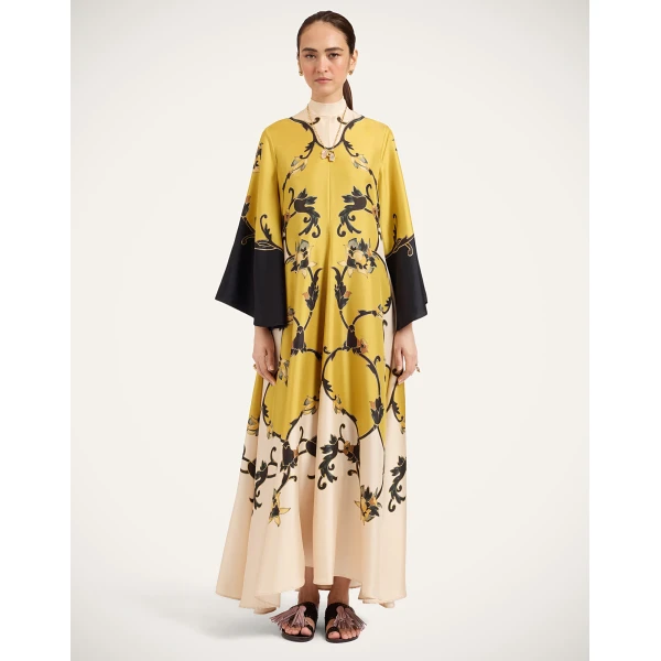 La DoubleJ Magnifico Dress in Buttercup Gold at Luxury Shoes 