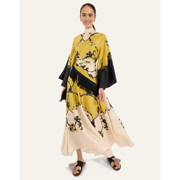 La DoubleJ Magnifico Dress in Buttercup Gold at Luxury Shoes 