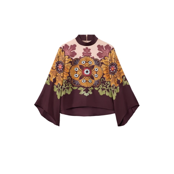 La DoubleJ Make An Exit Top in Bounty Burgundy