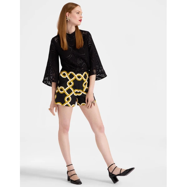 La DoubleJ Margarita Shorts in Tackle Black, view 2