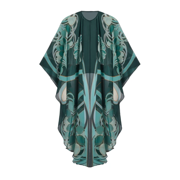 Maria Cape in Blooming Tulip Dark Green