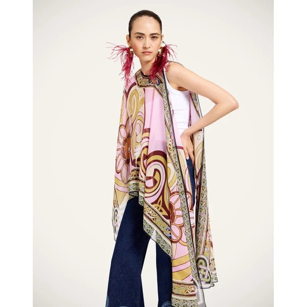 La DoubleJ Maria Cape in Kells Pink at Luxury Shoes 