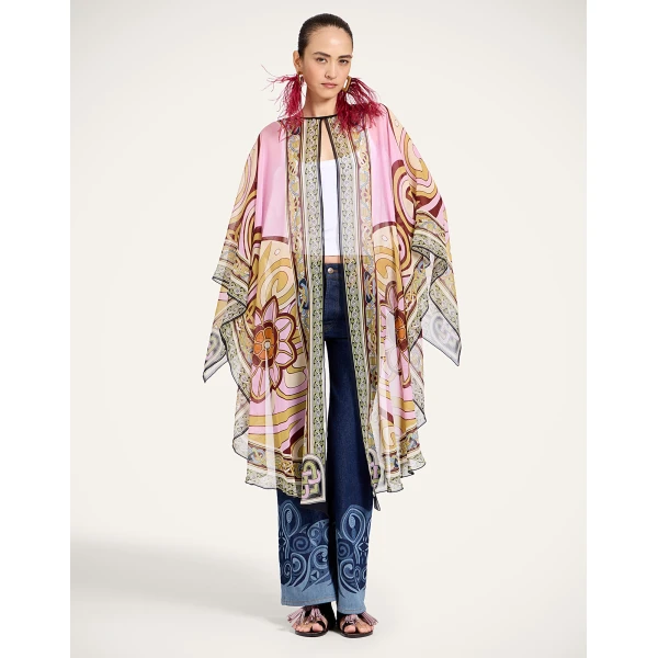 La DoubleJ Maria Cape in Kells Pink at Luxury Shoes 