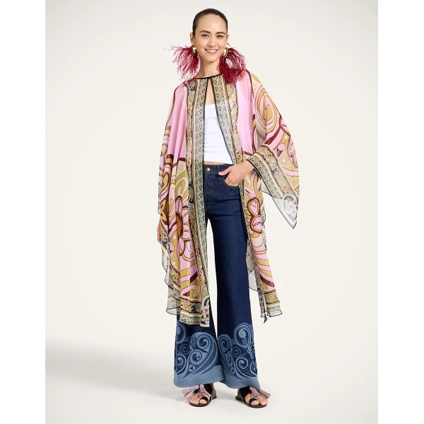 La DoubleJ Maria Cape in Kells Pink at Luxury Shoes 