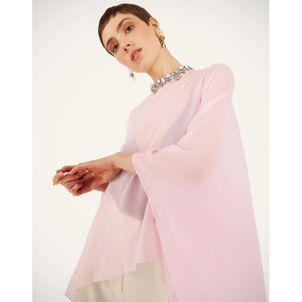 La DoubleJ Maria Cape in Pink at Luxury Shoes 