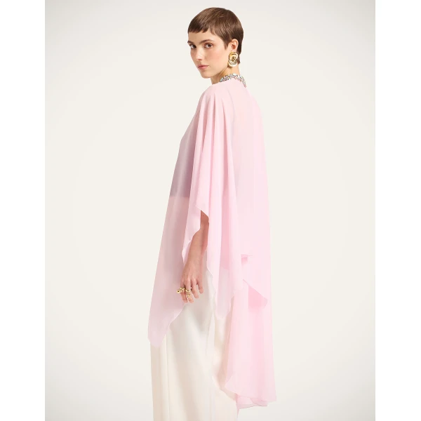 La DoubleJ Maria Cape in Pink at Luxury Shoes 