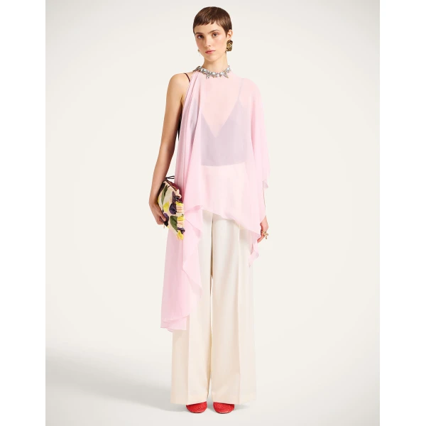 La DoubleJ Maria Cape in Pink at Luxury Shoes 