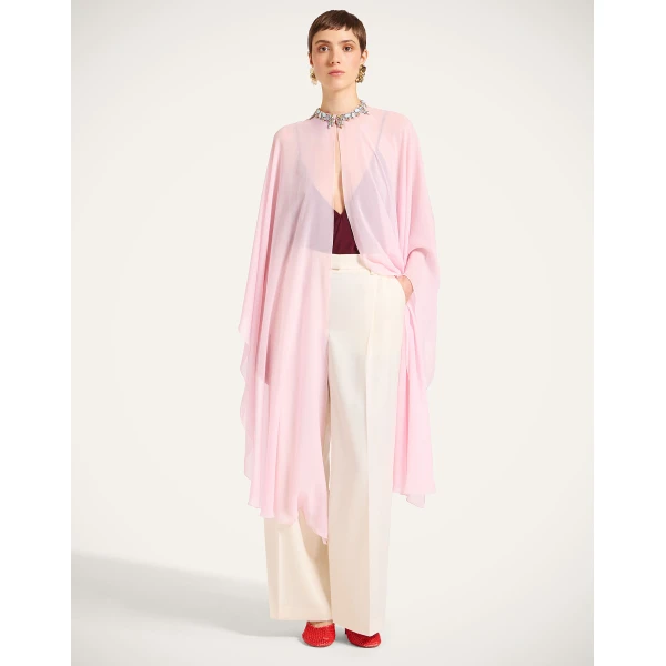 La DoubleJ Maria Cape in Pink at Luxury Shoes 