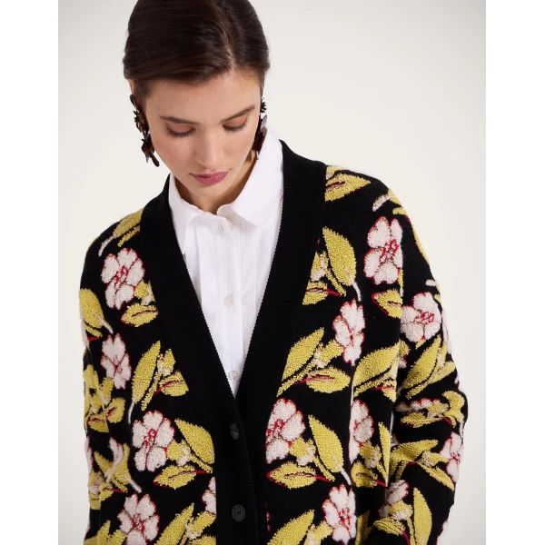 La DoubleJ Mayfair Cardigan in Mayfair Black, view 5