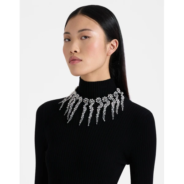 La DoubleJ Mayfair Necklace in Black at Luxury Shoes 