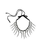 La DoubleJ Mayfair Necklace in Black at Luxury Shoes 