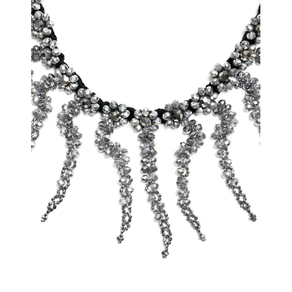 La DoubleJ Mayfair Necklace in Black at Luxury Shoes 
