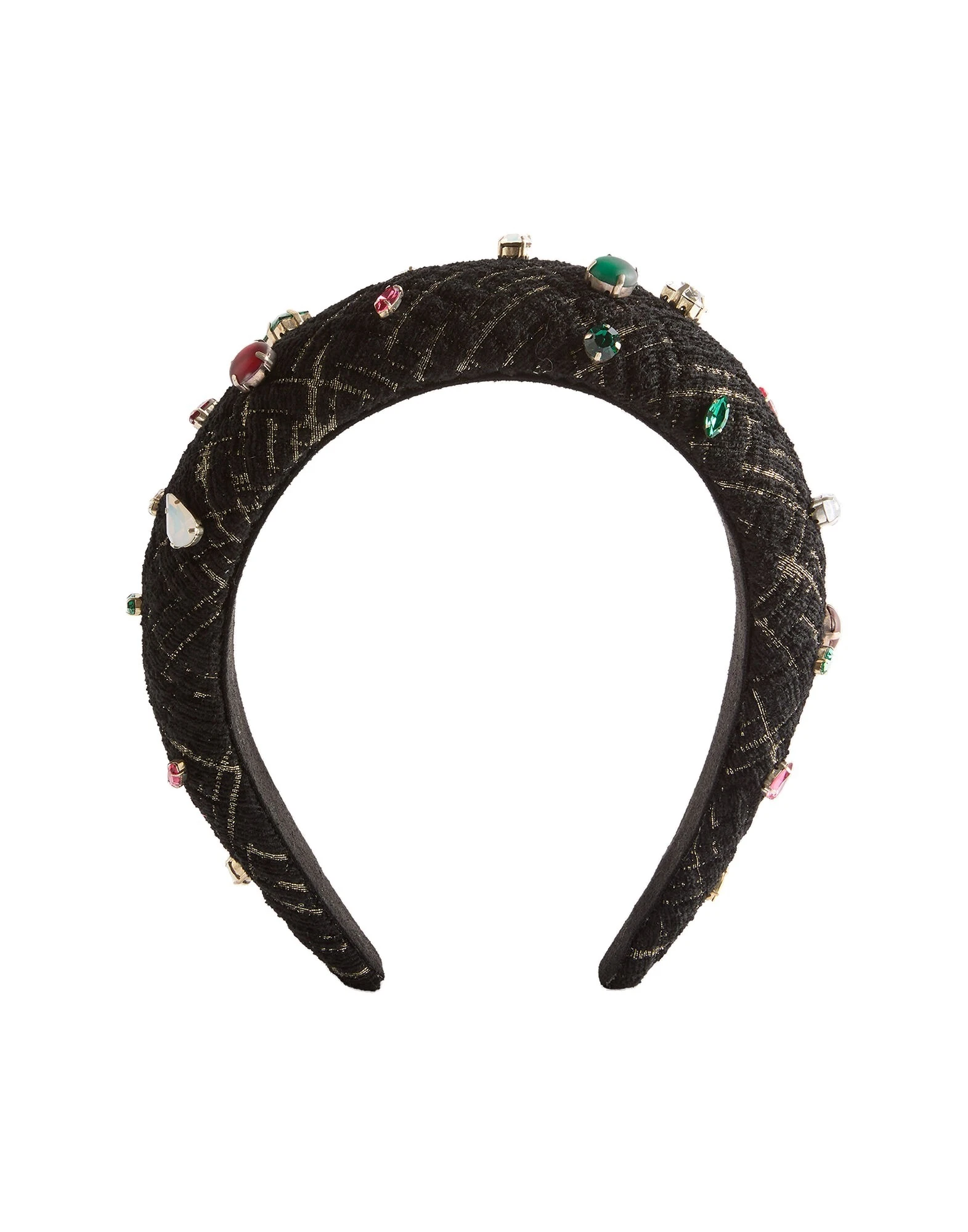 La DoubleJ Medici Headband in Bicolor Black at Luxury Shoes La DoubleJ Medici Headband in Bicolor Black at Luxury Shoes