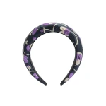 La DoubleJ Medici Headband in Honeysuckle Black at Luxury Shoes 