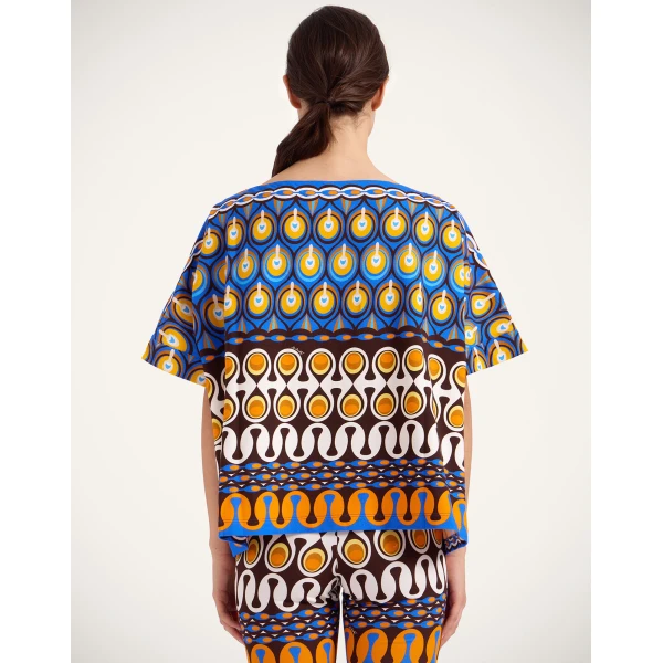 La DoubleJ Meditation Tee in Rio Chocolate Top, view 3