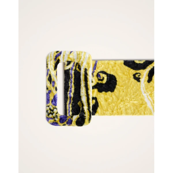 La DoubleJ Medium Belt in Atlantis Yellow at Luxury Shoes 