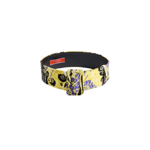 La DoubleJ Medium Belt in Atlantis Yellow at Luxury Shoes 