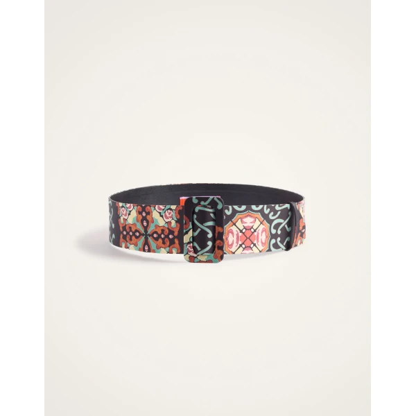 La DoubleJ Medium Belt in Ballata Black at Luxury Shoes 