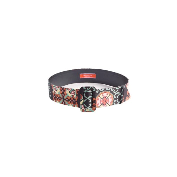 La DoubleJ Medium Belt in Ballata Black at Luxury Shoes 