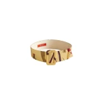 La DoubleJ Medium Belt in Bamboo Yellow at Luxury Shoes 