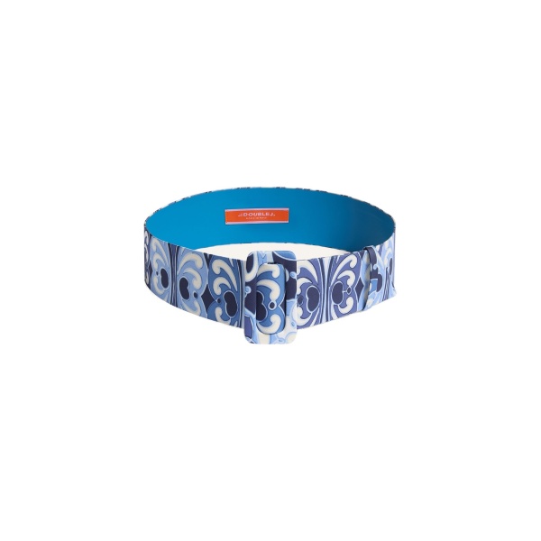 La DoubleJ Medium Belt in Cocoon Blue at Luxury Shoes 