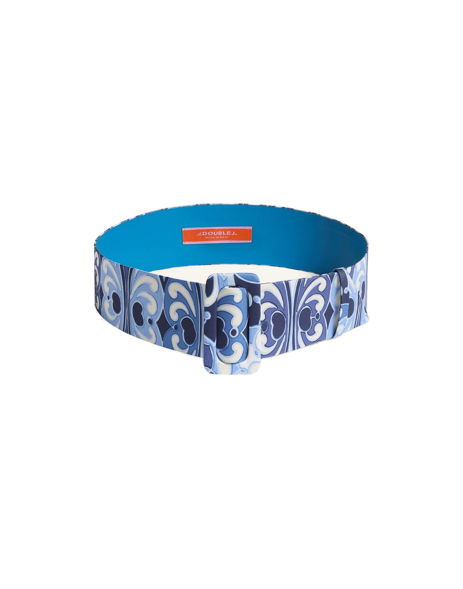 La DoubleJ Medium Belt in Cocoon Blue at Luxury Shoes La DoubleJ Medium Belt in Cocoon Blue at Luxury Shoes