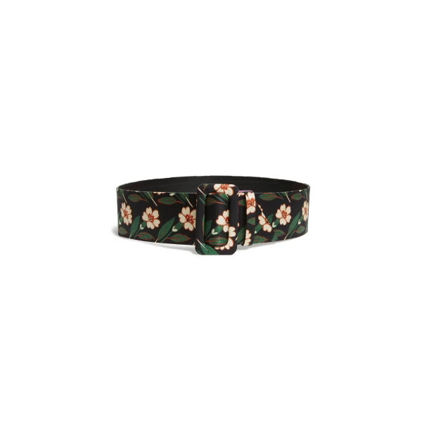 La DoubleJ Medium Belt in Mayfair Black at Luxury Shoes 