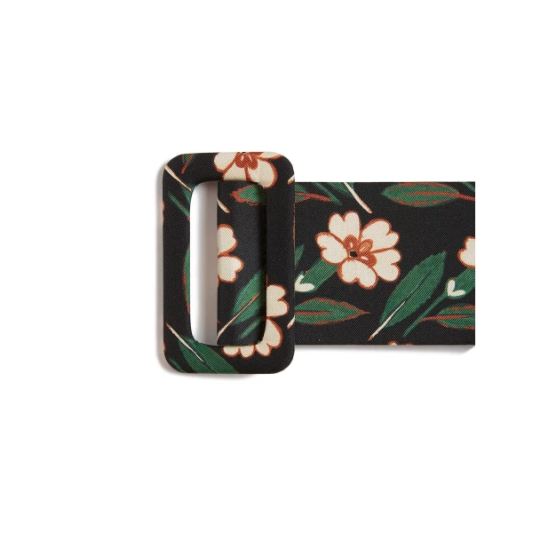 La DoubleJ Medium Belt in Mayfair Black at Luxury Shoes 