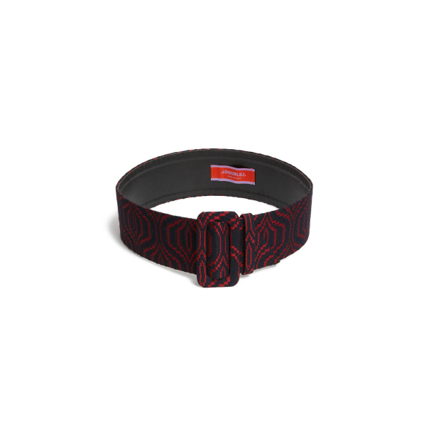 La DoubleJ Medium Belt in Pixel Blue at Luxury Shoes 
