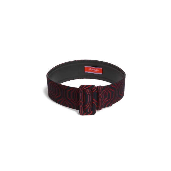 La DoubleJ Medium Belt in Pixel Blue at Luxury Shoes 