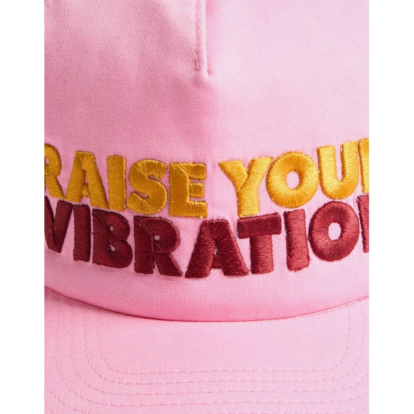 La DoubleJ Milano Cap in Raise Your Vibration Pink at Luxury Shoes 