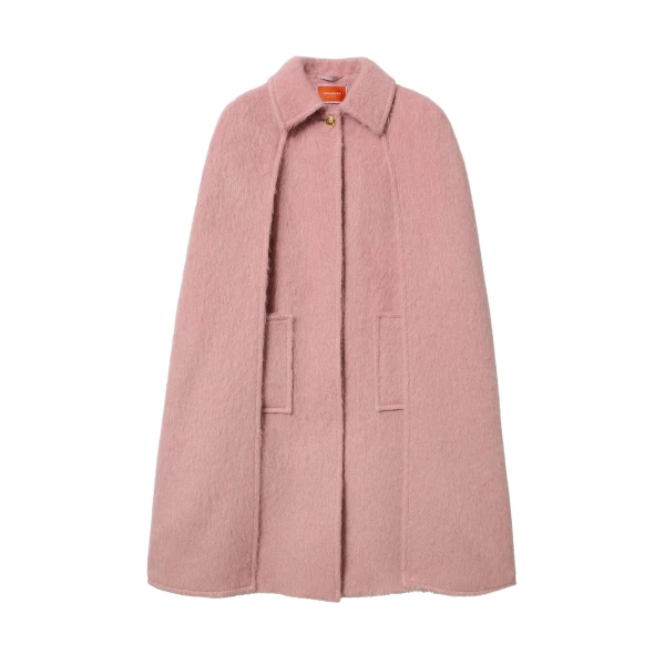 Milano Cape Coat in Pink