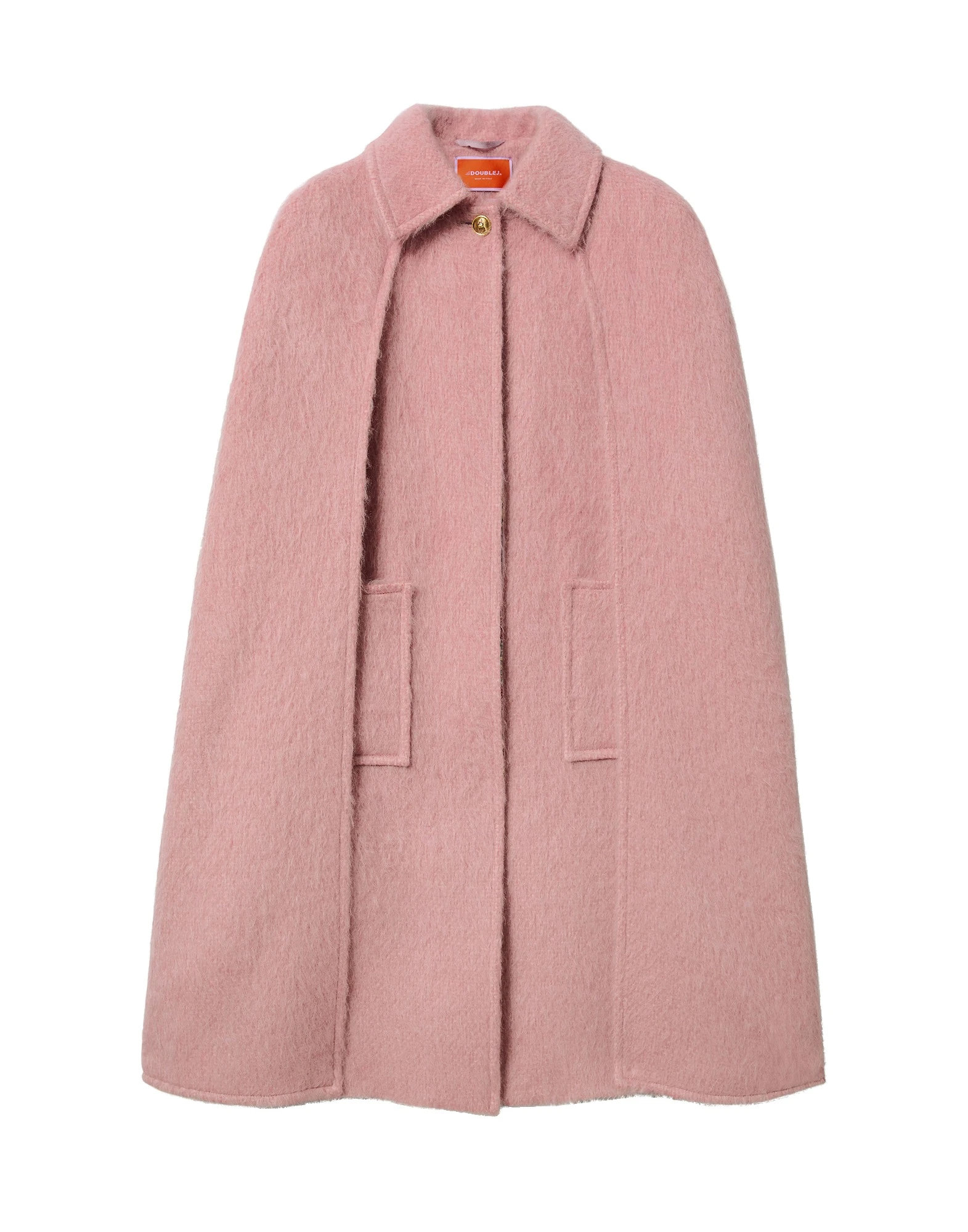 La DoubleJ Milano Cape Coat in Pink La DoubleJ Milano Cape Coat in Pink