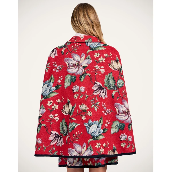 La DoubleJ Milano Mini Cape in Honolulu Red, view 3
