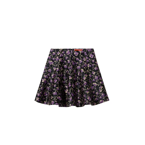 Mini Dolce Vita Skirt in Honeysuckle Black