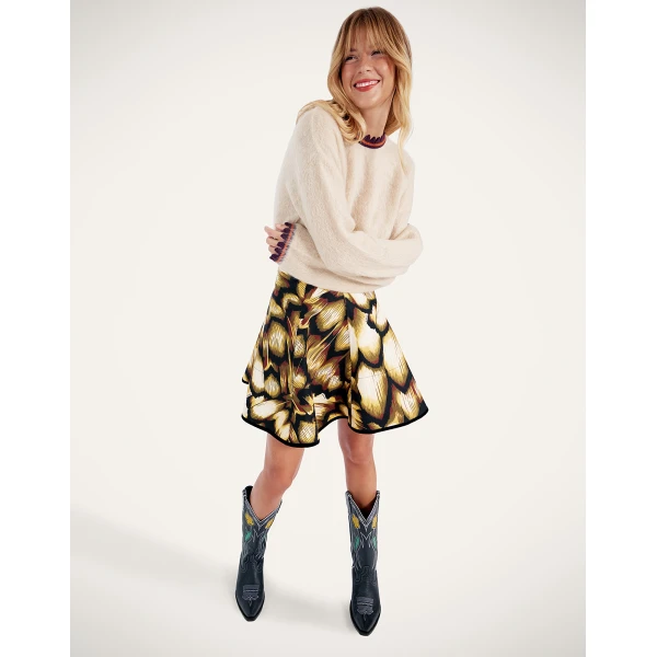 La DoubleJ Mini Dolce Vita Skirt in Monarch Black, view 5