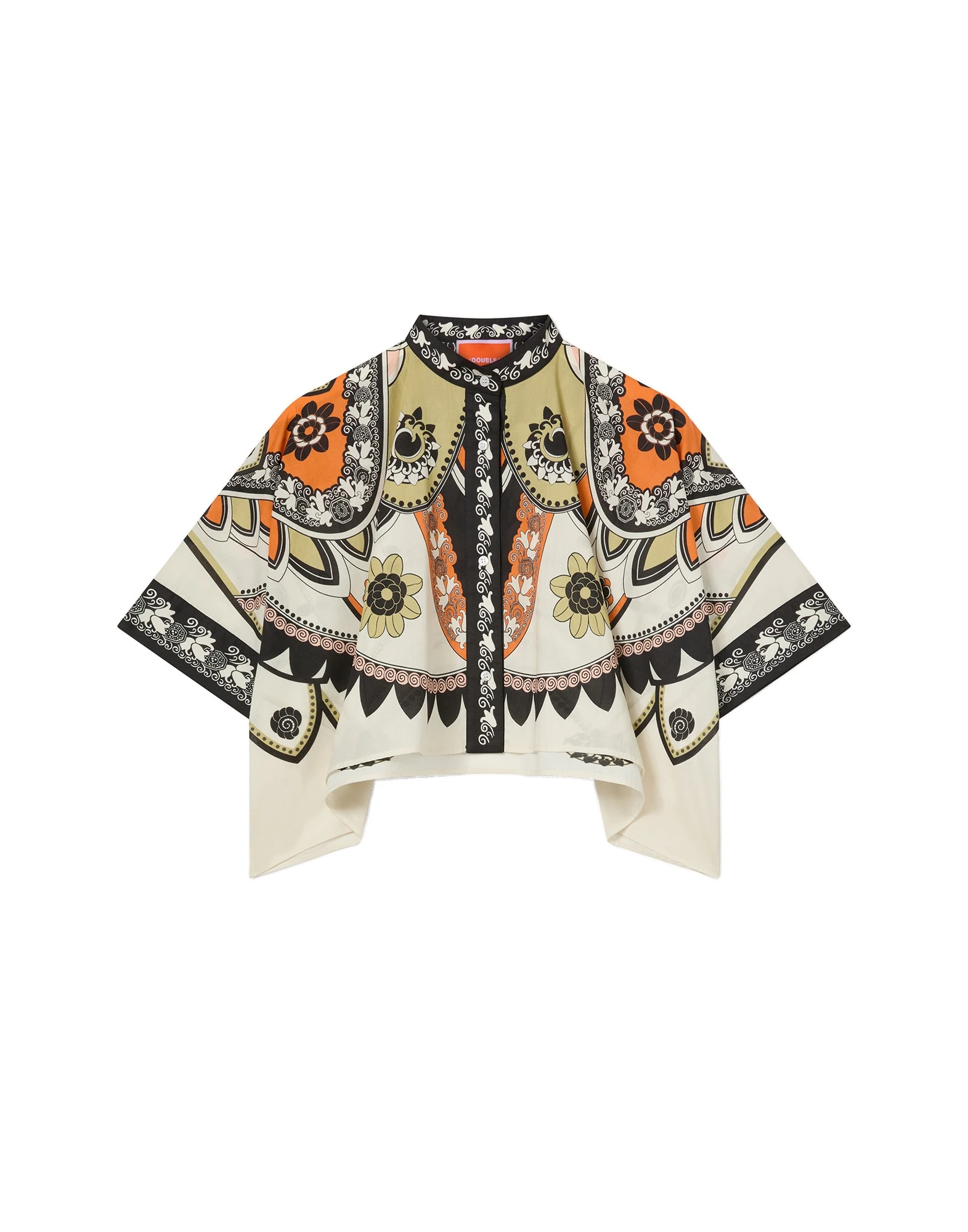 La DoubleJ Mini Foulard Shirt in Plume Ivory La DoubleJ Mini Foulard Shirt in Plume Ivory