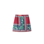 La DoubleJ Mini Foulard Skirt in Regalia Red La DoubleJ Mini Foulard Skirt in Regalia Red