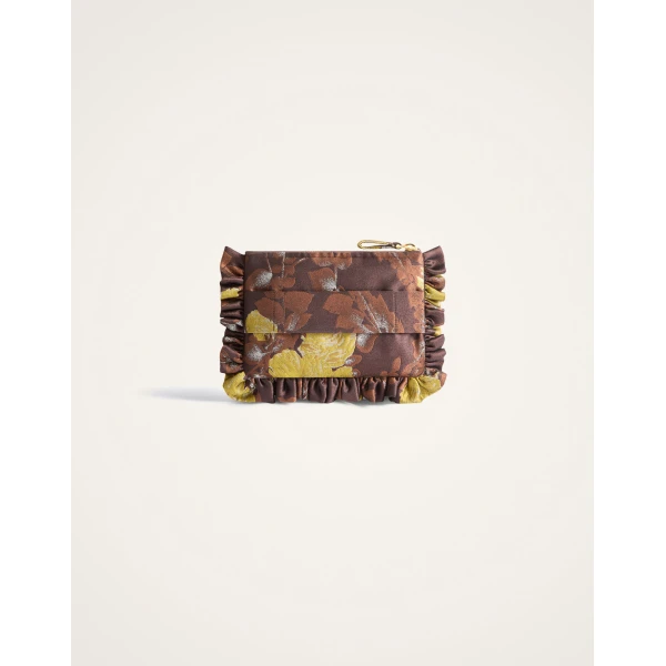 La DoubleJ Mini Hand Pochette in Devon Brown at Luxury Shoes 