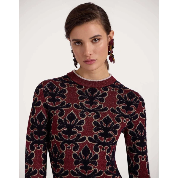 La DoubleJ Mini Herald Dress in Herald Red, view 5