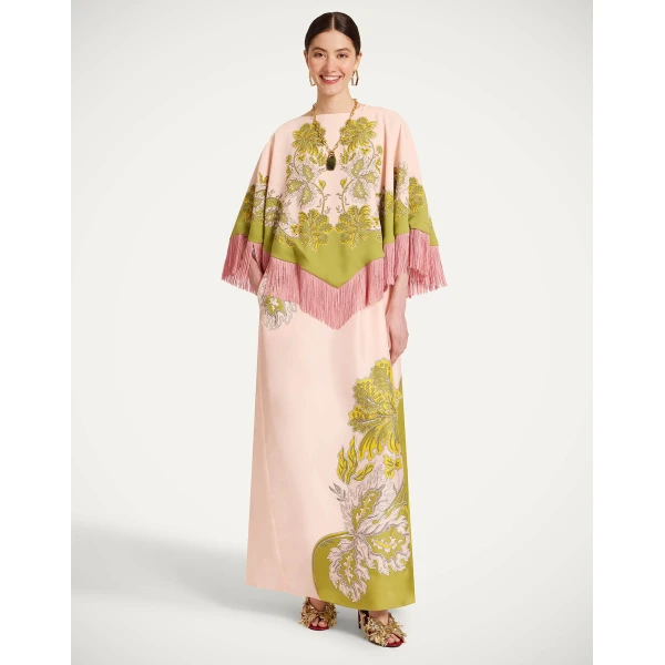 La DoubleJ Mini Poncho in Swathe Pink at Luxury Shoes 