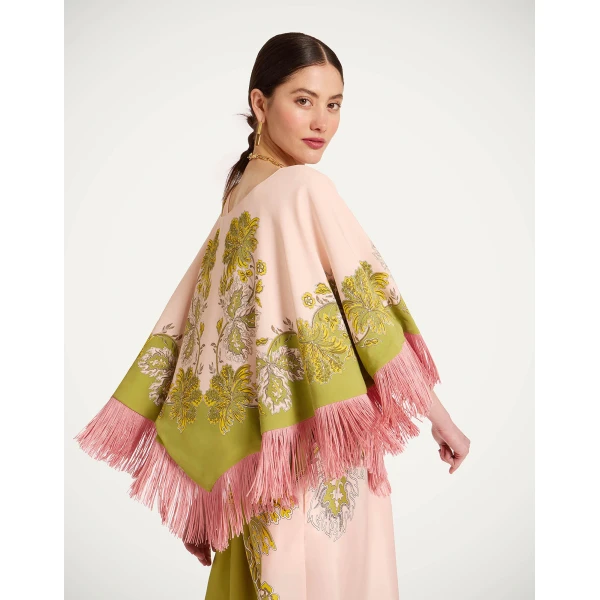 La DoubleJ Mini Poncho in Swathe Pink at Luxury Shoes 