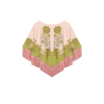 La DoubleJ Mini Poncho in Swathe Pink at Luxury Shoes La DoubleJ Mini Poncho in Swathe Pink at Luxury Shoes