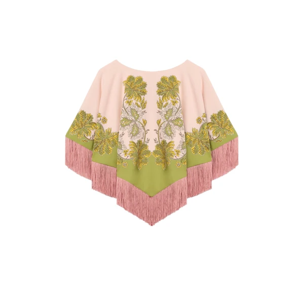 Mini Poncho in Swathe Pink