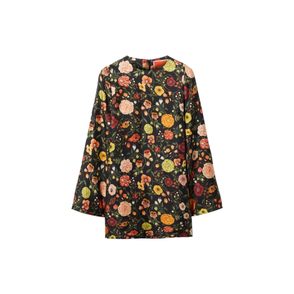 La DoubleJ Mini Supreme Swing Dress in Botticelli Black