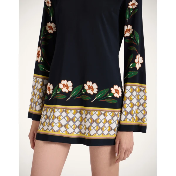 La DoubleJ Mini Supreme Swing Dress in Dazed Black, view 5