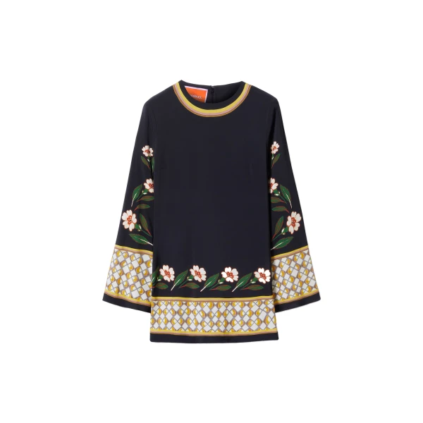 Mini Supreme Swing Dress in Dazed Black